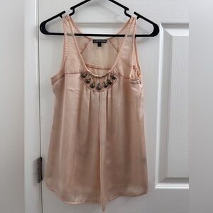 Express Women's Blush/Peach Embellished Camisole
